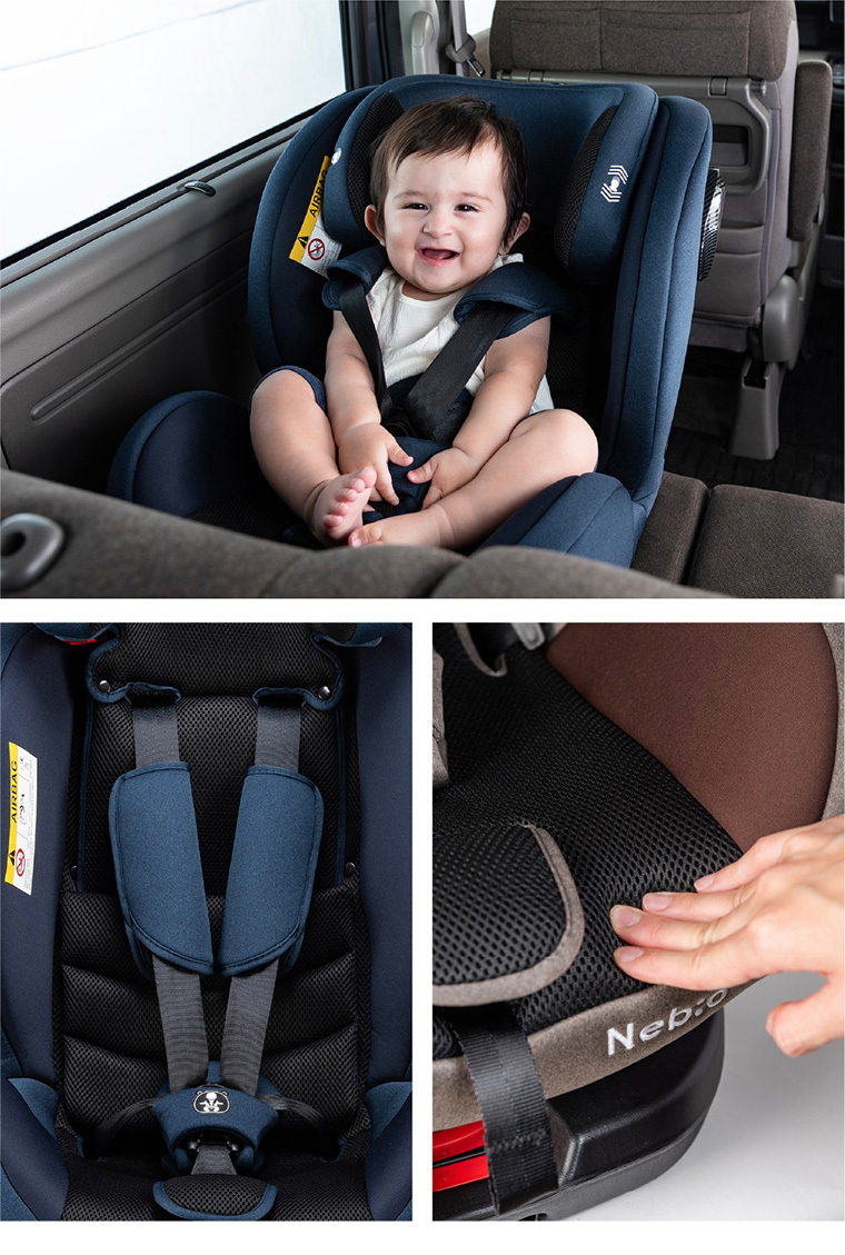 魅力の 回転式 0~11歳まで ISOFIX ターンピット ネビオ Nebio ブラック