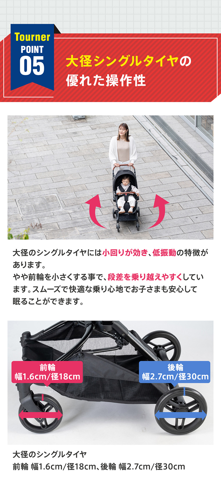 乗せたまま回転できる！】両対面式 ベビーカー 軽量 折りたたみ A型