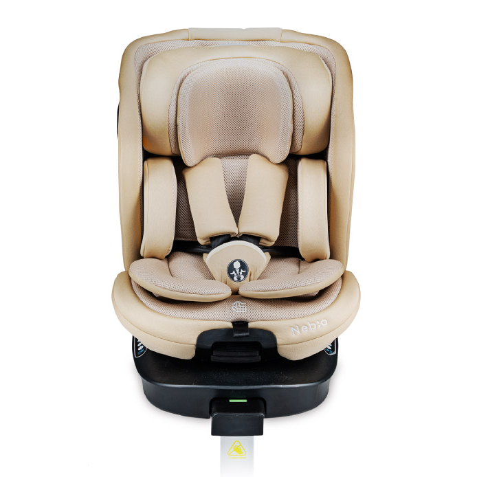 TurnPitターンピットチャイルドシート新品未使用︎✿ブラウン 360度回転 足元広々 チャイルドシート ISOFIX【R129適合】新生児から12