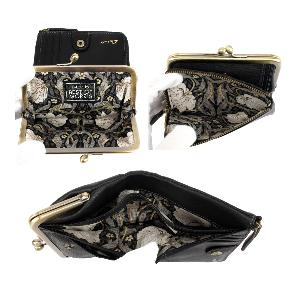 連休限定特価☆新品☆Dakota 二つ折り財布　がま口　ウィリアムモリス　馬蹄 Dakota（ダコタ） 財布 レディース がま口 がま口財布 二つ折り財布
