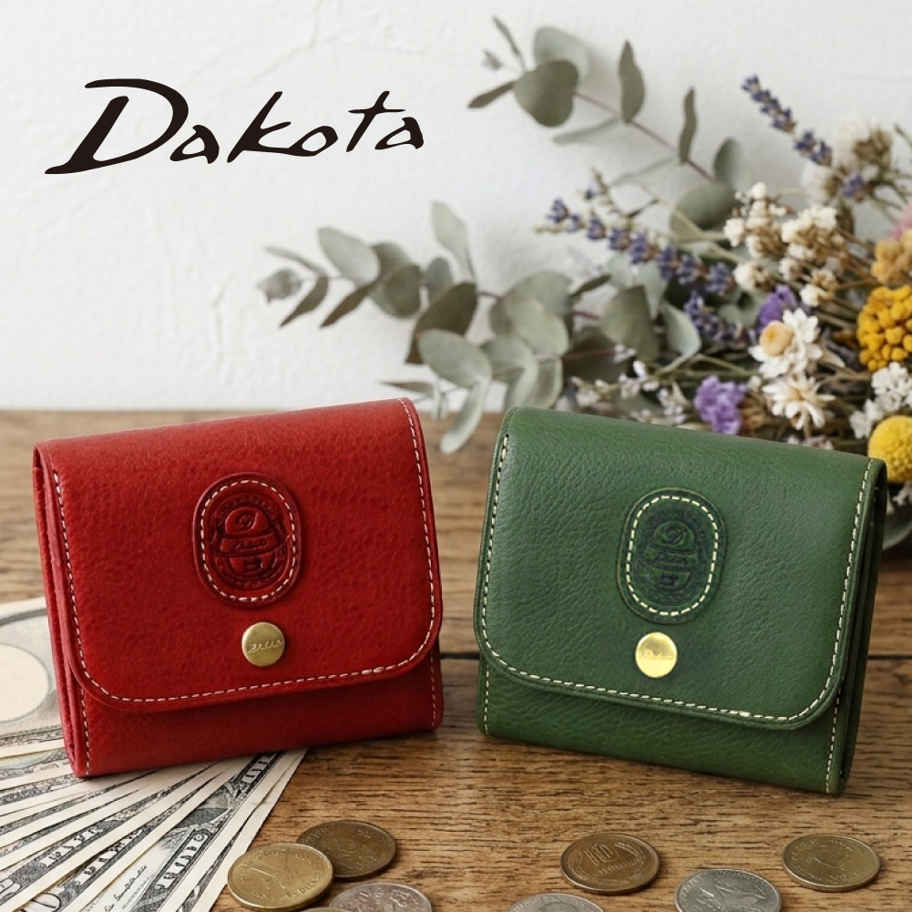 Dakota（ダコタ） 財布 二つ折り財布 L字ファスナー 背面カードケース