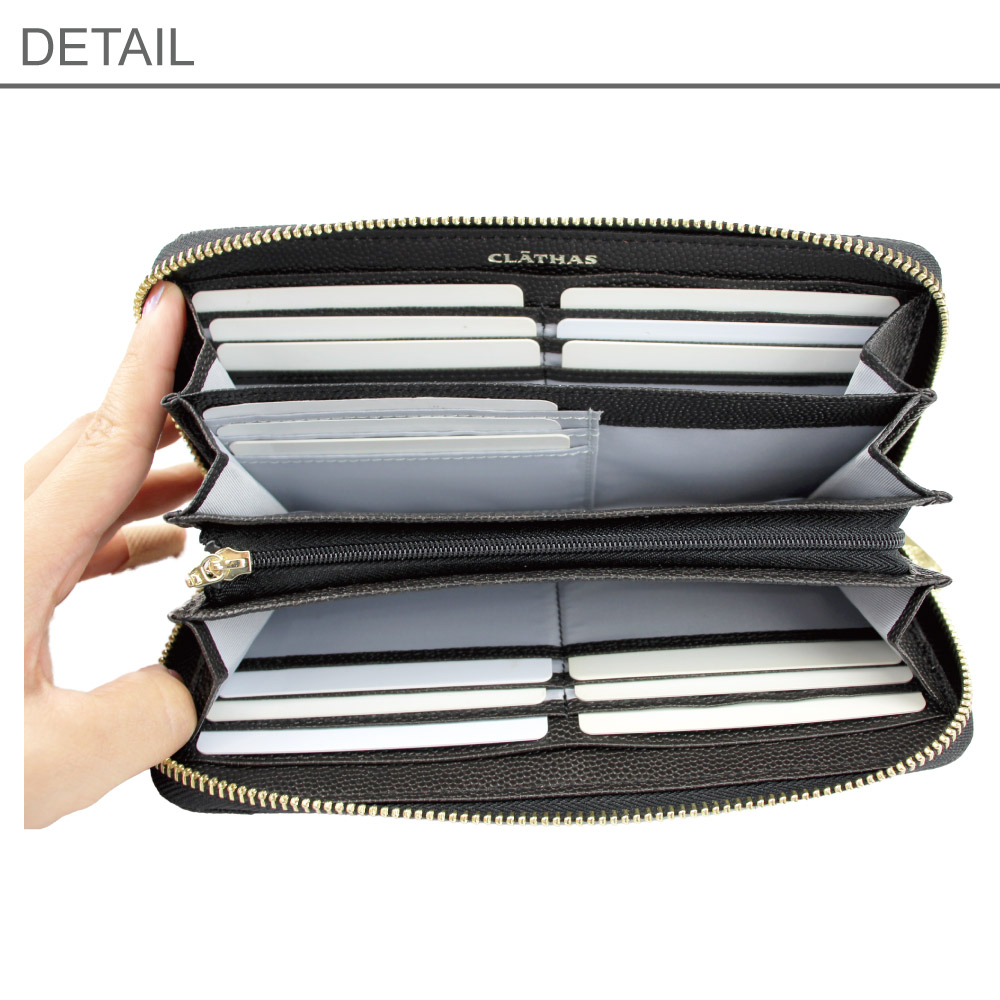 CLATHAS クレイサス 財布 長財布 キルティング 黒 レディース