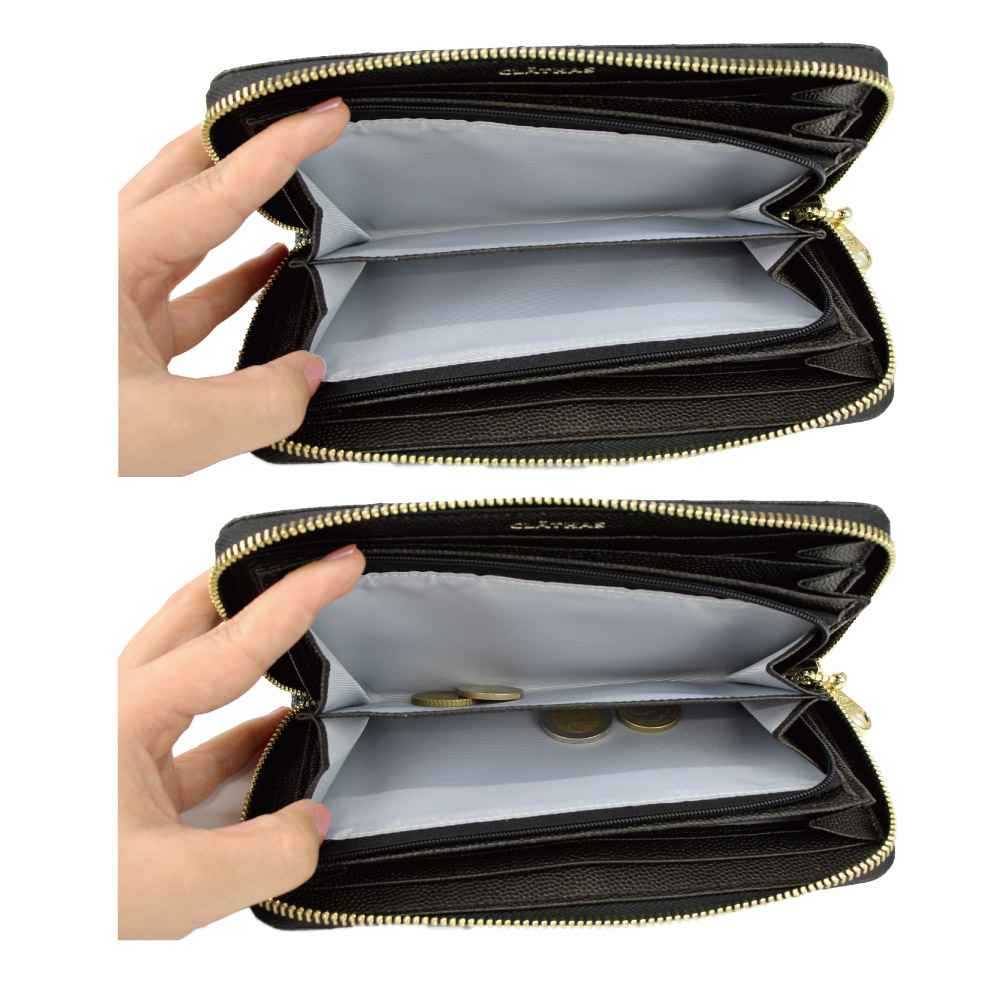 CLATHAS クレイサス 財布 長財布 キルティング 黒 レディース