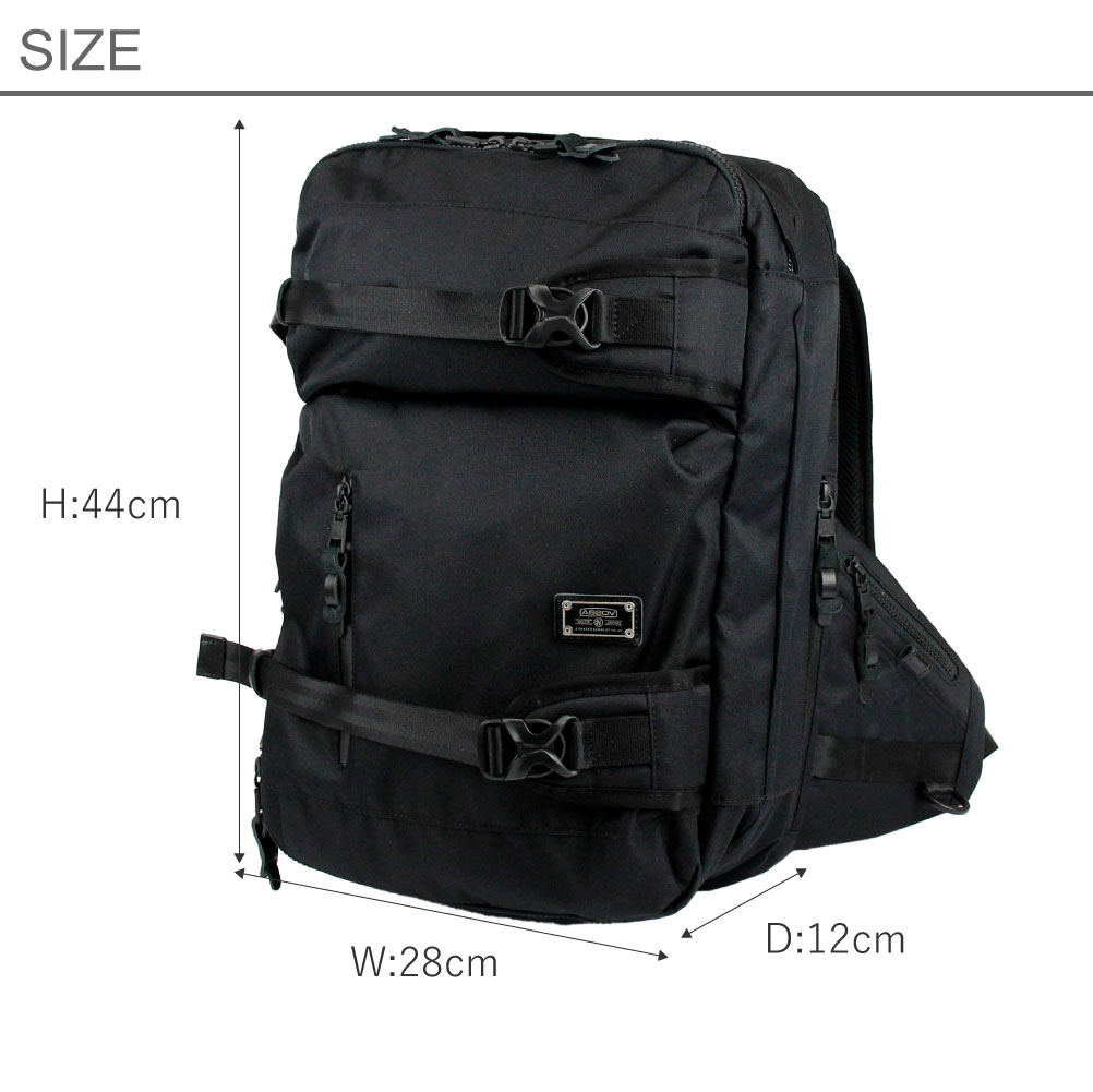 AS2OV（アッソブ） リュック ASSOV AS2OV 通学 男子 黒 スポーツ