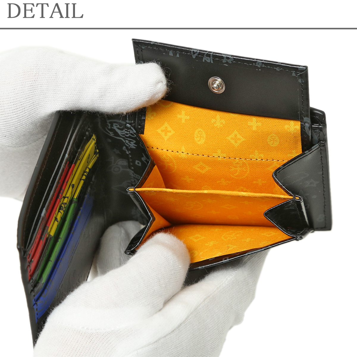 カステルバジャック 二つ折り財布 カード段4 メンズ レディース エリー バジャック CASTELBAJAC 82613 ブラック オレンジ ホワイト  父の日｜e-bag-morita｜05