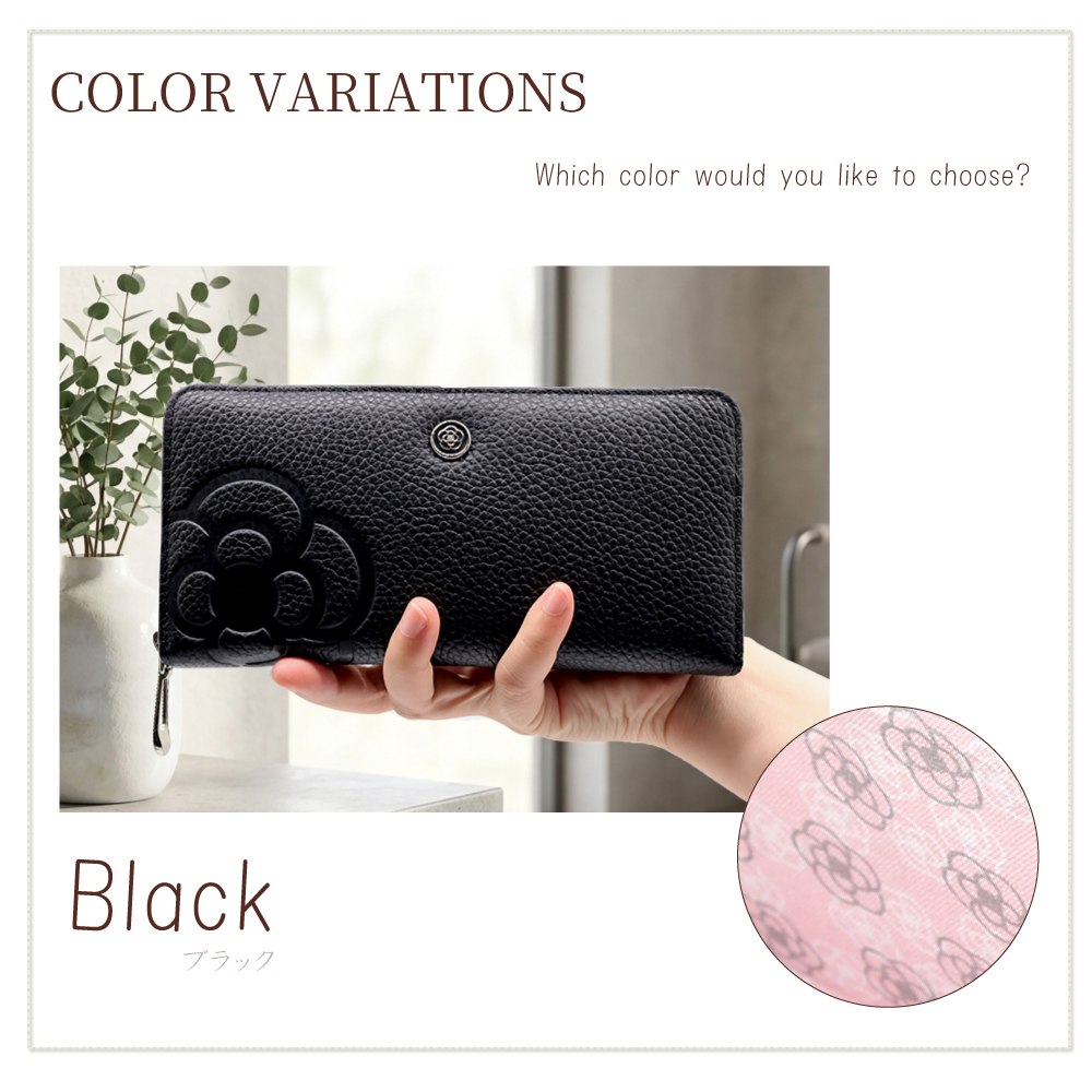 CLATHAS（クレイサス） 財布 長財布 ラウンドファスナー 本革 レザー
