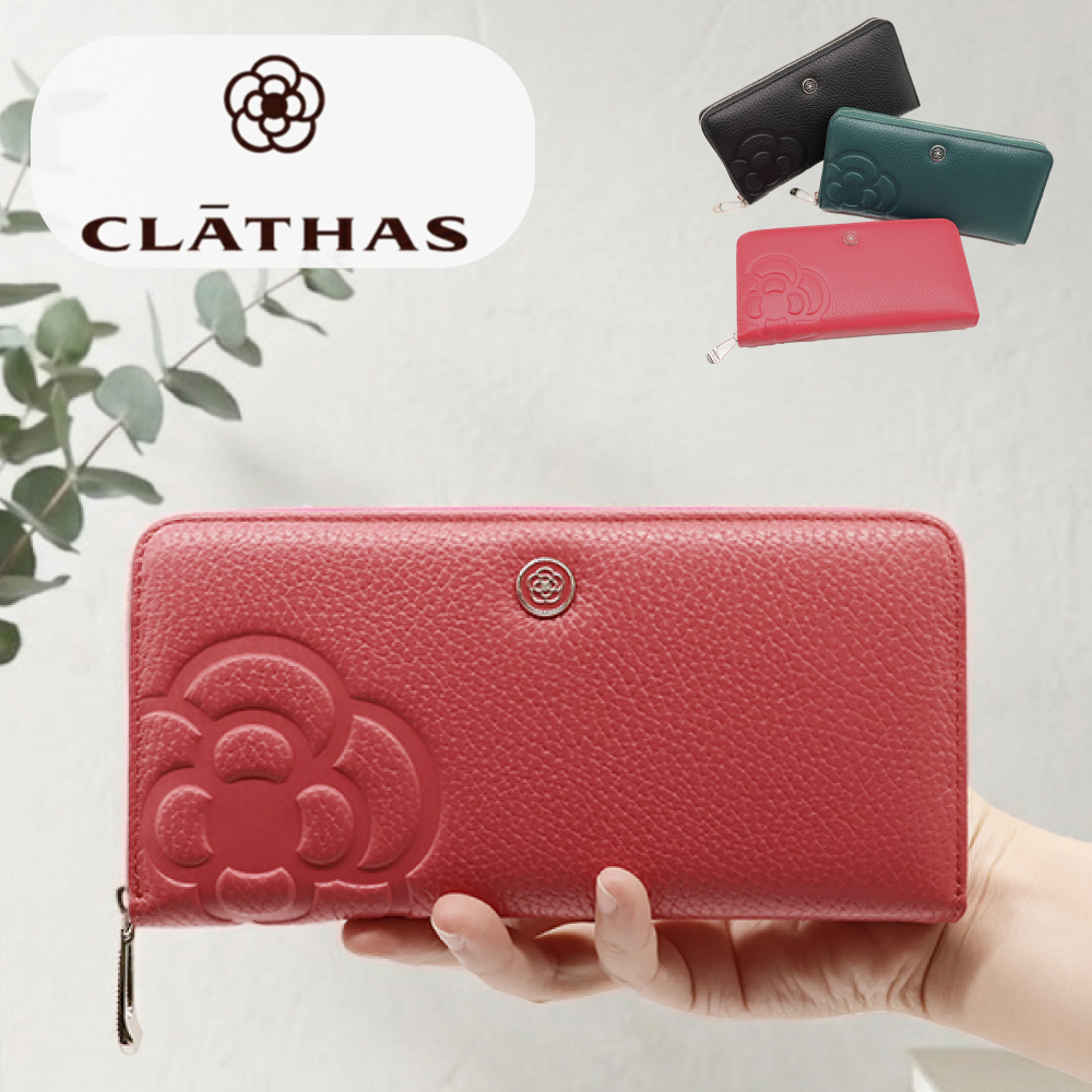 CLATHAS（クレイサス） 財布 長財布 ラウンドファスナー 本革 レザー