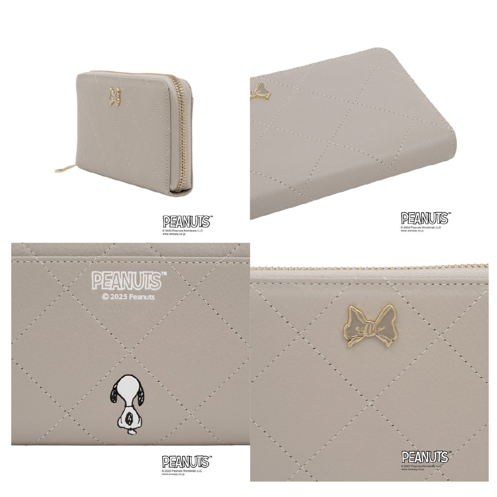 CLATHAS（クレイサス） スヌーピー 財布 長財布 コラボ 牛革 