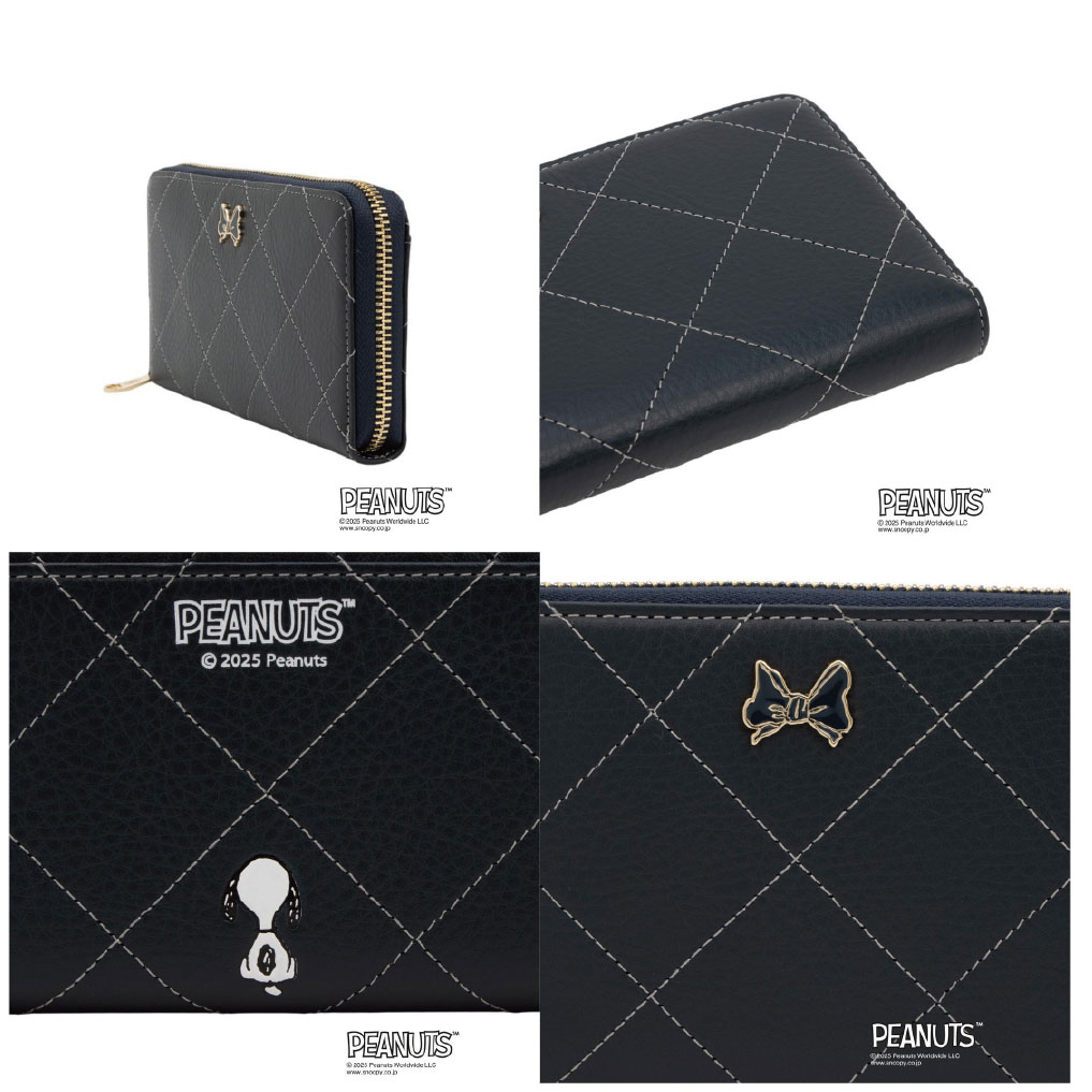 CLATHAS（クレイサス） スヌーピー 財布 長財布 コラボ 牛革 