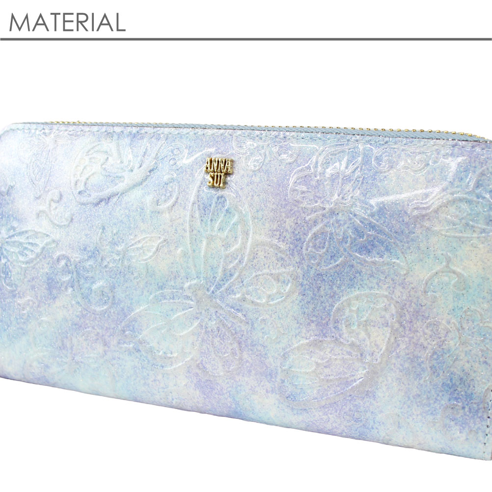 ANNA SUI アナスイ 財布 蝶 長財布 ANNASUI パピヨン ラウンド