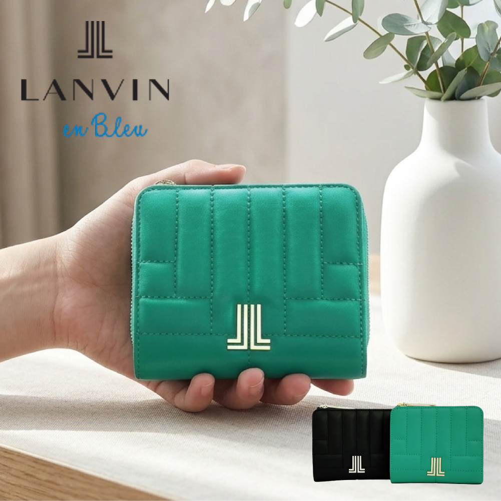 LANVIN en Bleu ランバンオンブルー 財布 二つ折り財布 レディース 本