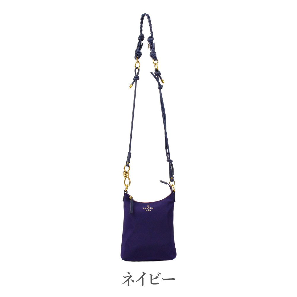 LANVIN ランバンオンブルー　アルマイト ミニ ショルダーバッグネイビー LANVIN ランバンオンブルー バッグ en Bleu スマホショルダー