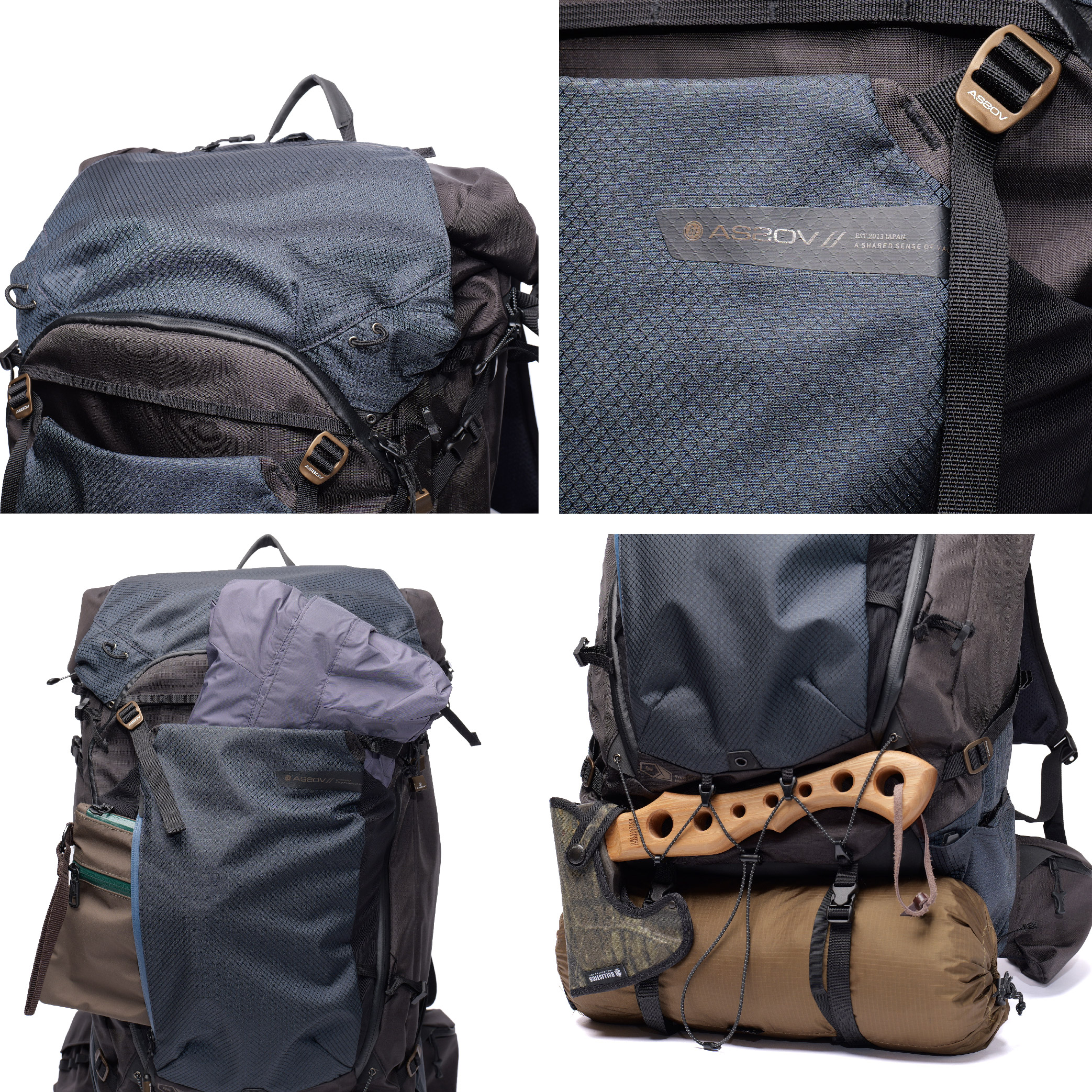 AS2OV アッソブ EPIC BACK PACK バックパック メンズ アウトドア 旅行 大容量 軽量 602400の画像