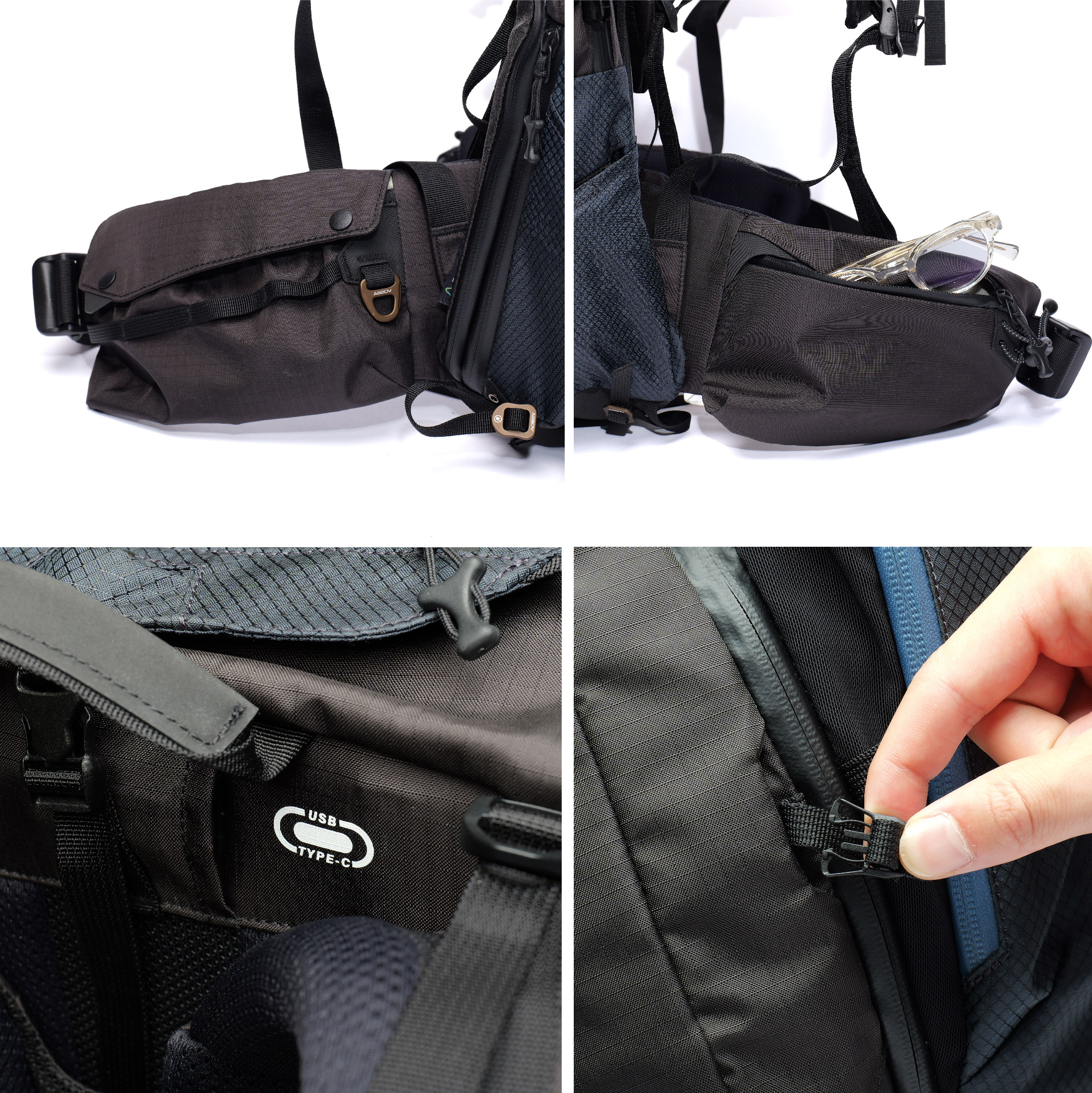 AS2OV アッソブ EPIC BACK PACK バックパック メンズ アウトドア 旅行 大容量 軽量 602400の画像
