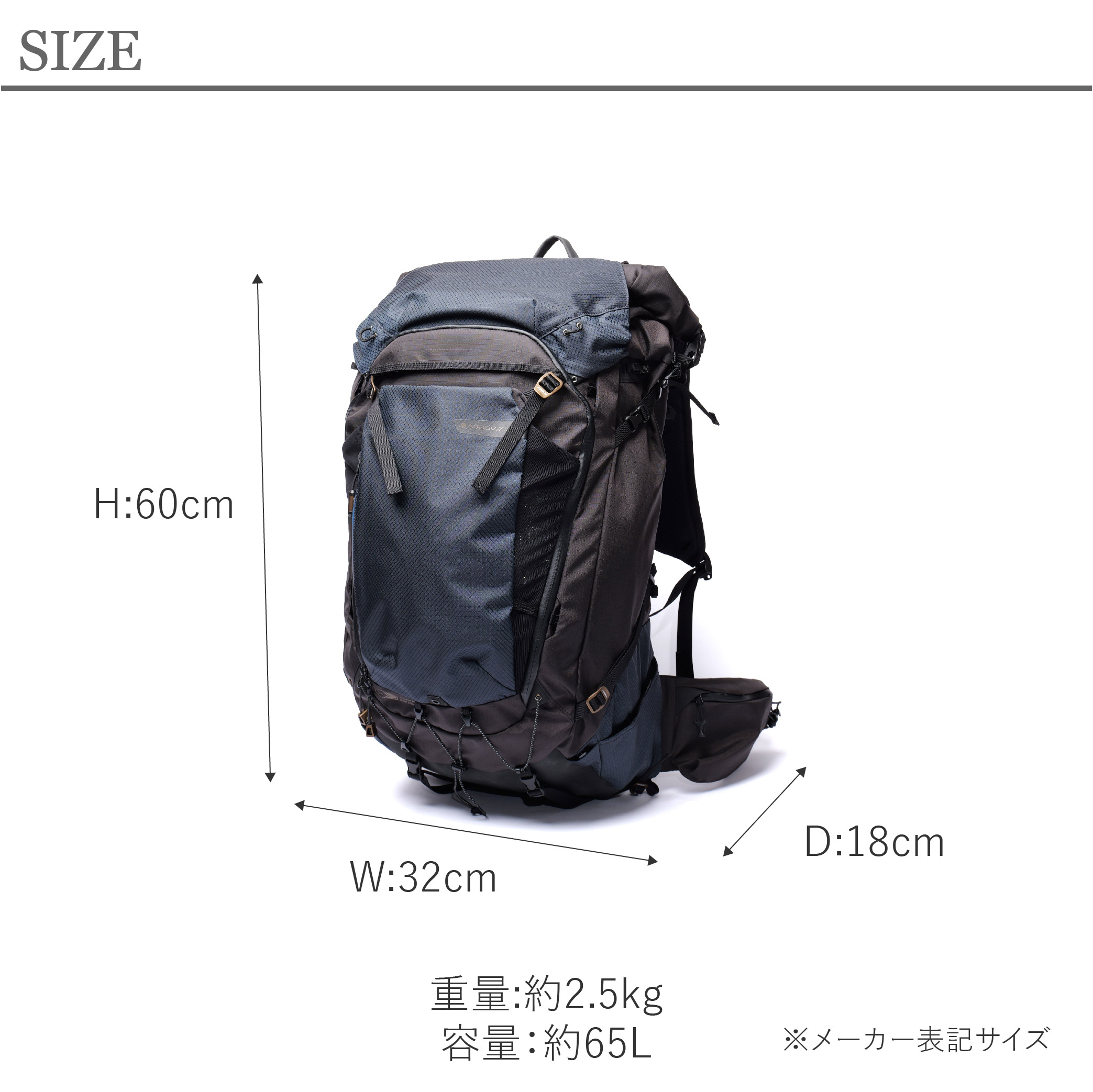 AS2OV アッソブ EPIC BACK PACK バックパック メンズ アウトドア 旅行 大容量 軽量 602400の画像