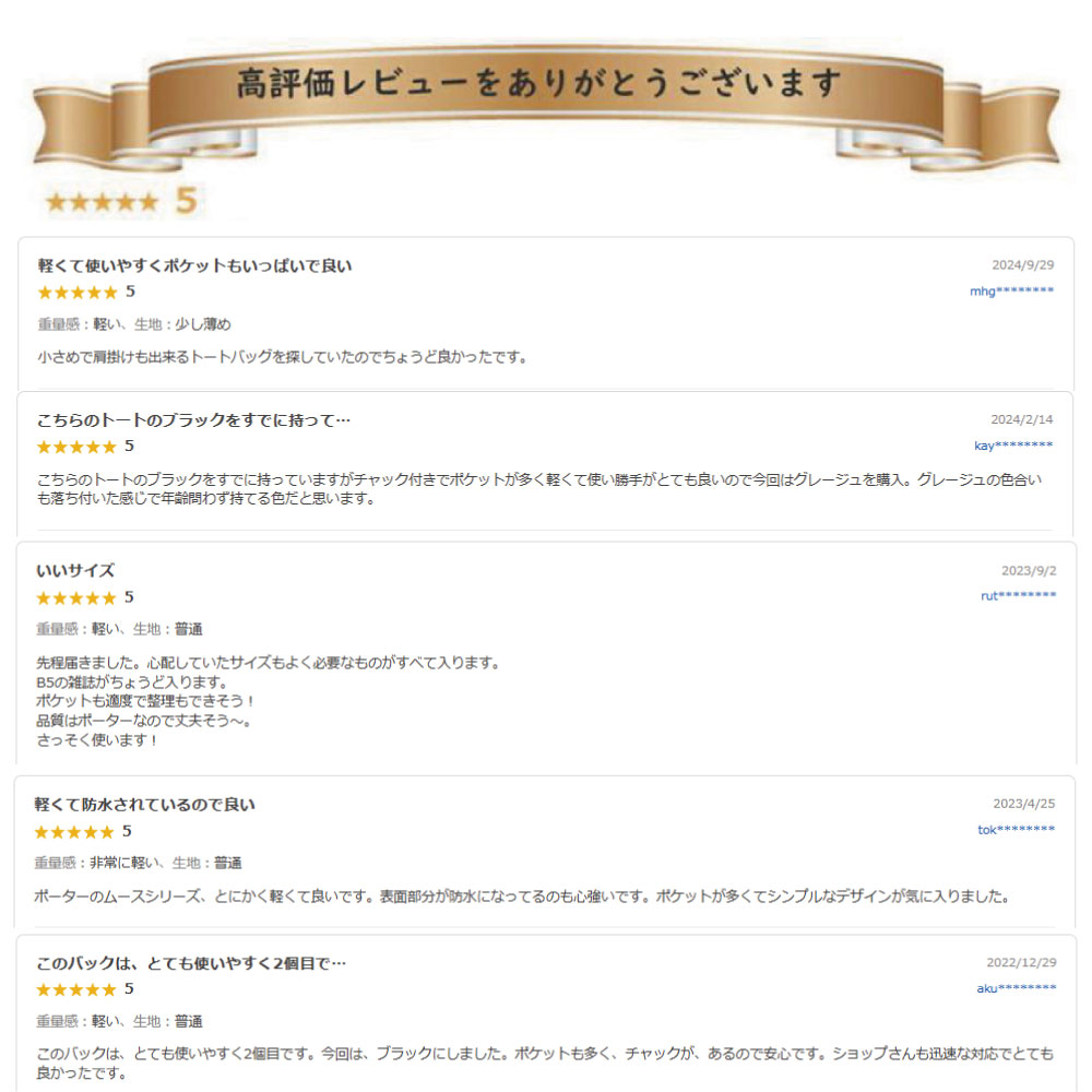 ポーター ムース トートバッグ(S) 751-29872 751-09872 PORTER MOUSSE バッグ レディース ナイロン a5 軽量 大容量 通勤 通学の画像