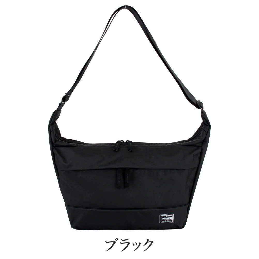 PORTER ムース ショルダーバッグ ブラック ナイロン 軽量 吉田カバン 吉田カバン（YOSHIDA KABAN） ポーター ムース ショルダーバッグ(L