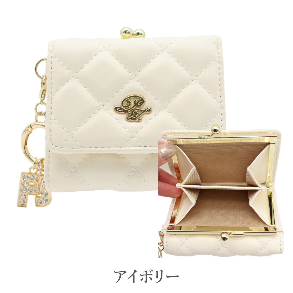 ポールアンドジョー 二つ折り財布 がま口 レディース ポール&ジョー PAUL & JOE ACCESSOIRES ブランド キルティング 正規品 pja-w1252の画像