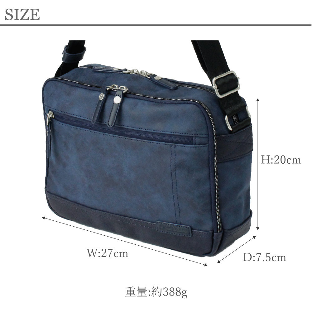 COMPLETE PLUS ショルダーバッグ メンズ 斜め掛け ブランド 斜め