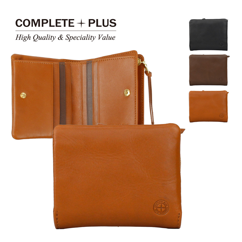 COMPLETE PLUS(コンプリートプラス) 二つ折り財布 メンズ レザー 本 COMPLETE PLUS(コンプリートプラス) 二つ折り財布 メンズ レザー 本