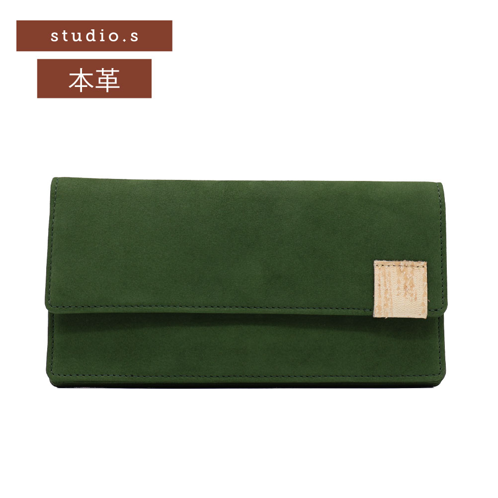 studio.s スタディオエス 長財布 レディース レザー かぶせ長財布 本革