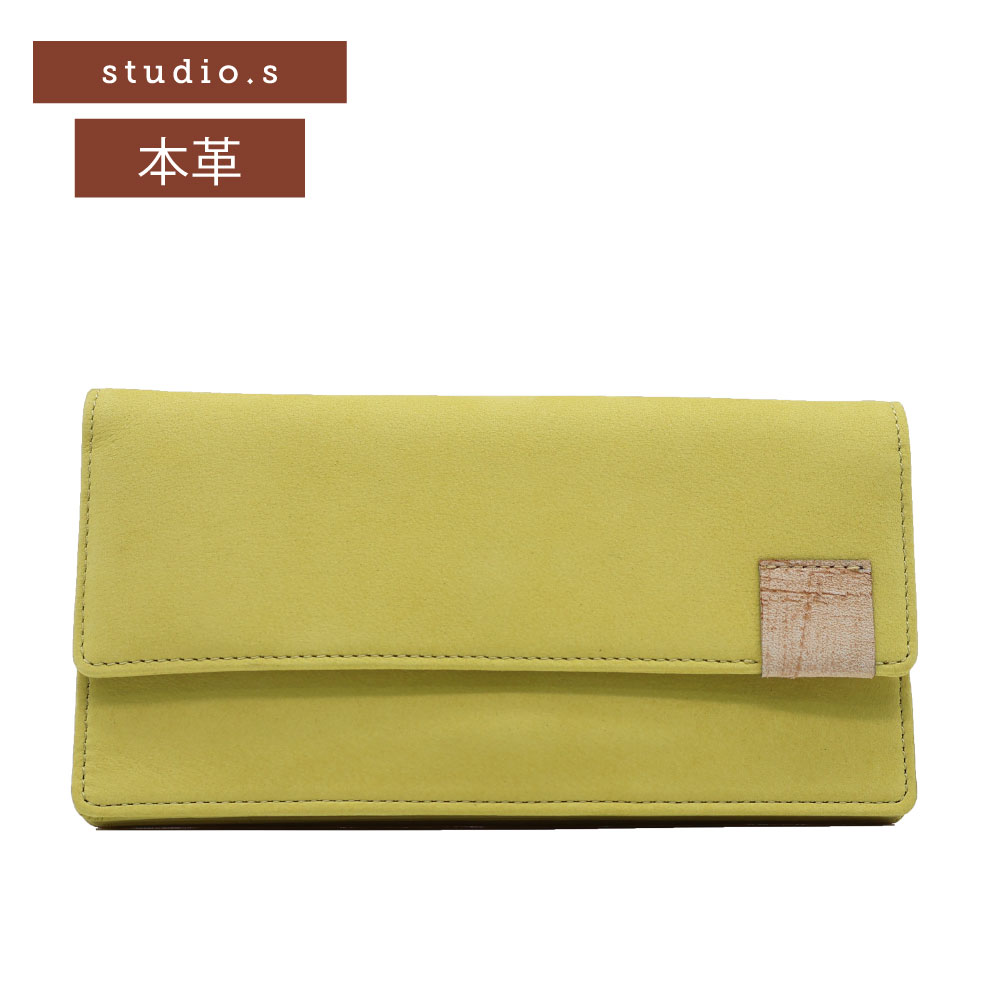 studio.s スタディオエス 長財布 レディース レザー かぶせ長財布 本革