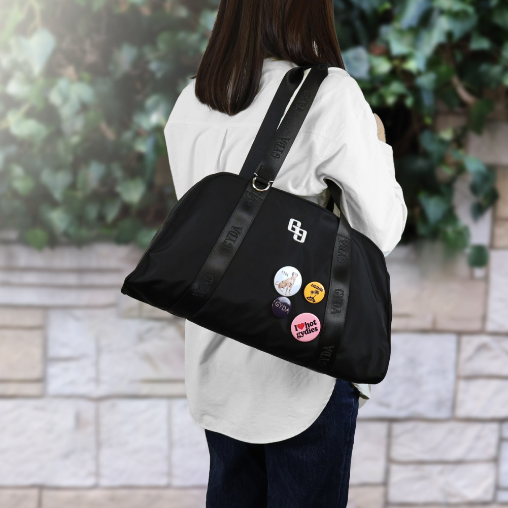 GYDA（ジェイダ） ボストンバッグ 可愛いバッジ付き レディース