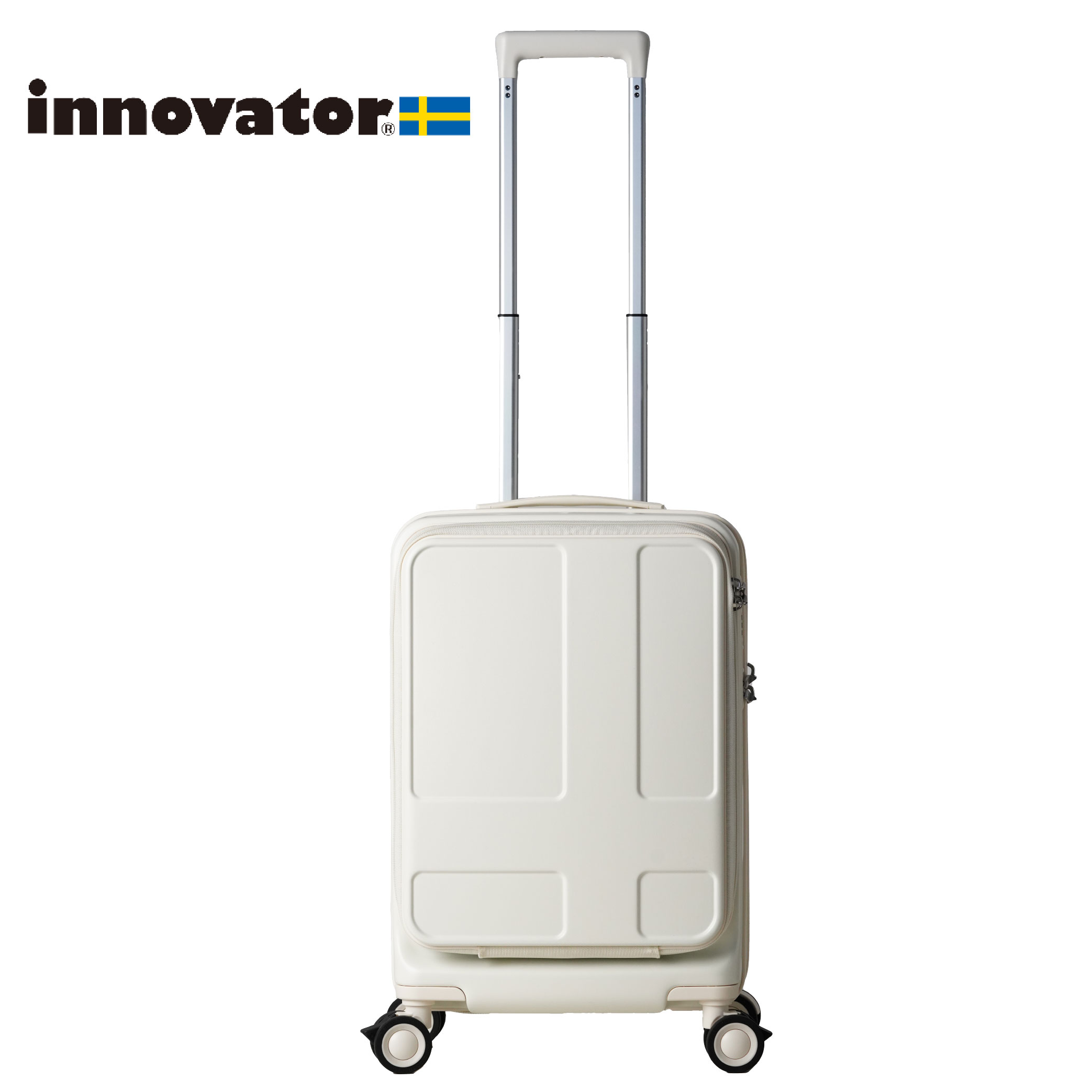 イノベータースーツケース　白　機内持ち込み　美品 3-5泊]イノベーター 50L ホワイトクロスカーボン 4輪 innovator