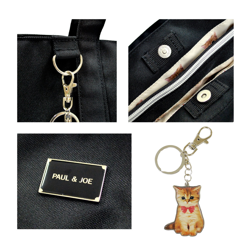 ポール&ジョー 猫 バッグ トートバッグ レディース キャリーオン 大きめ ブランド ヌネット PAUL&JOE アクセソワ pja-b1328の画像