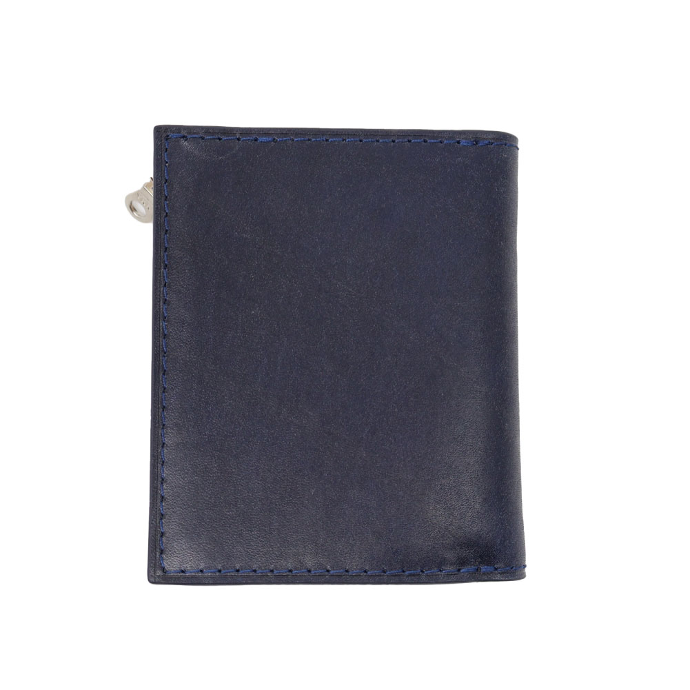 BAGGY PORT（バギーポート） 二つ折り財布 藍染めレザー 本革