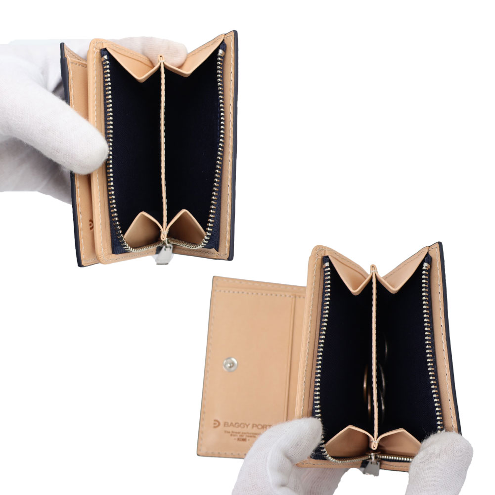 BAGGY PORT（バギーポート） 財布 二つ折り 本革 牛革 レザー 国産