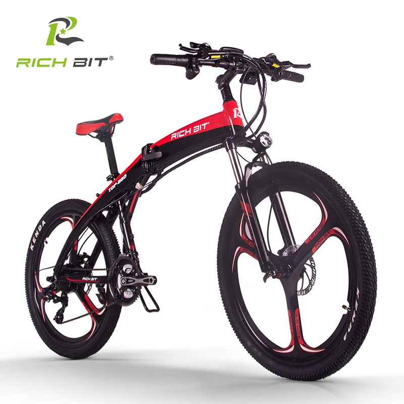 電動自転車 26インチ マンテンバイク RICHBIT TOP880 ハイパワー国際仕様 アクセル付きフル電動 次世代スポーツタイプ MTB MeTB  3色