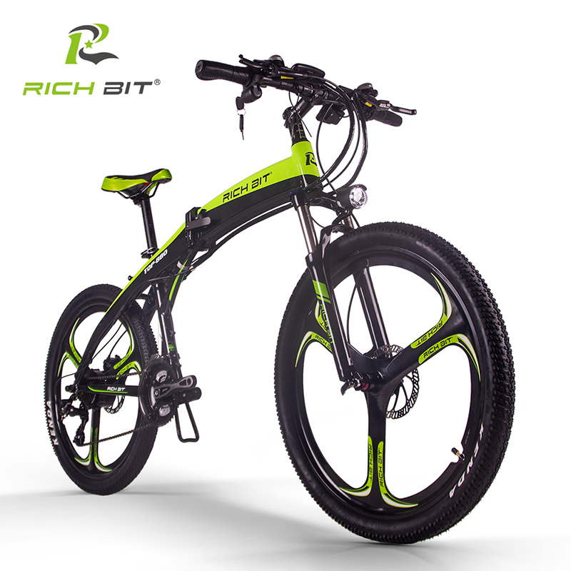 電動自転車 26インチ マンテンバイク RICHBIT TOP880 ハイパワー国際仕様 アクセル付きフル電動 次世代スポーツタイプ MTB MeTB  3色