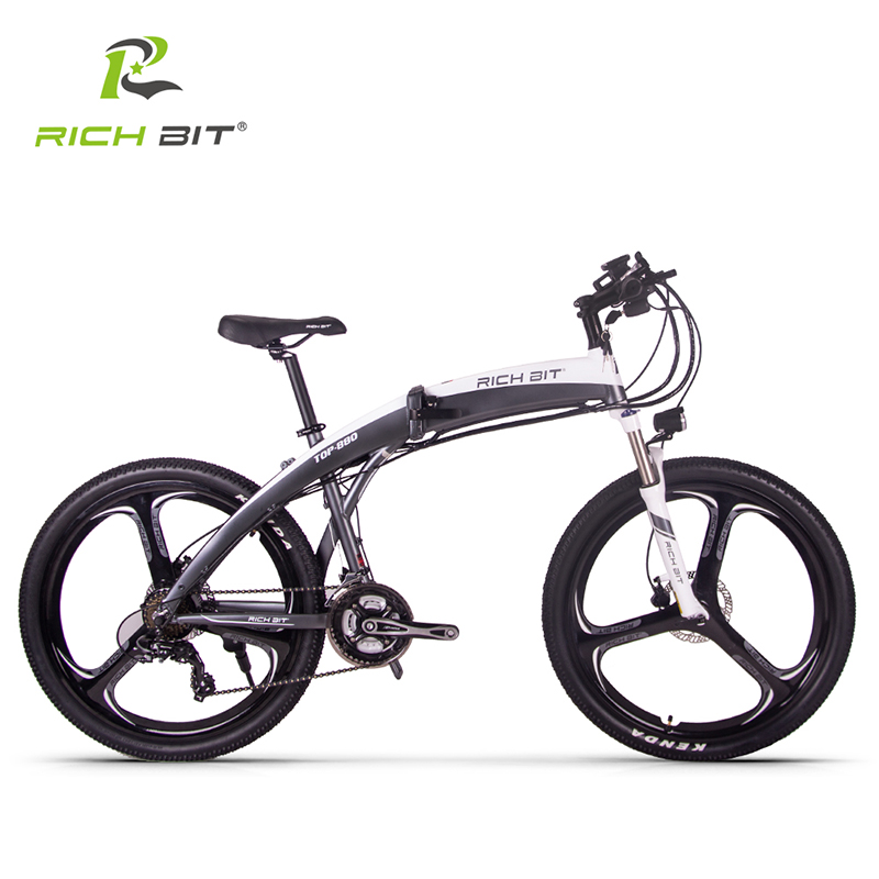 電動自転車 26インチ マンテンバイク RICHBIT TOP880 ハイパワー国際仕様 アクセル付きフル電動 次世代スポーツタイプ MTB MeTB  3色