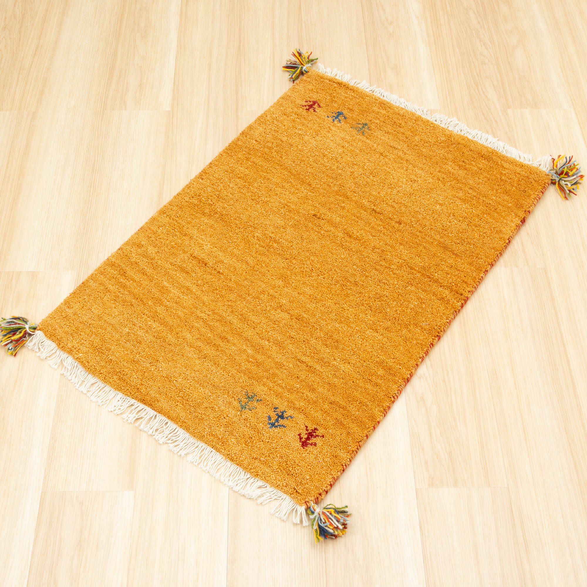 ラグ ギャッベ 60x90 高級手結び 秋 冬 快適 ウール ハンドノット GABBEH 座布団 チェアパッド おしゃれ オールシーズン 調湿機能 絨毯 柔らかい 暖かい | EーBLIND | 15