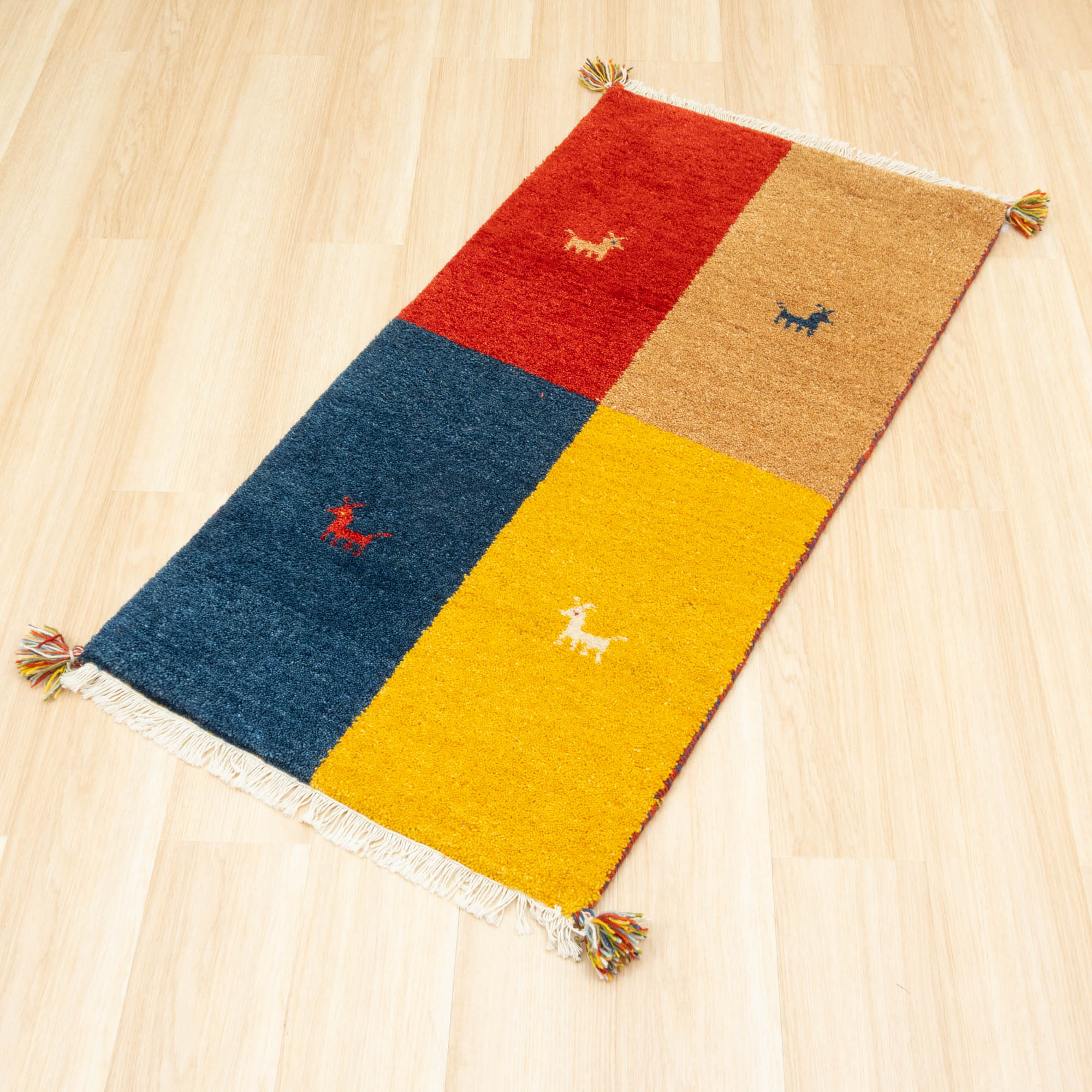 EーBLIND（イージーブラインド） ラグ ギャッベ 60x120cm 高級手結び