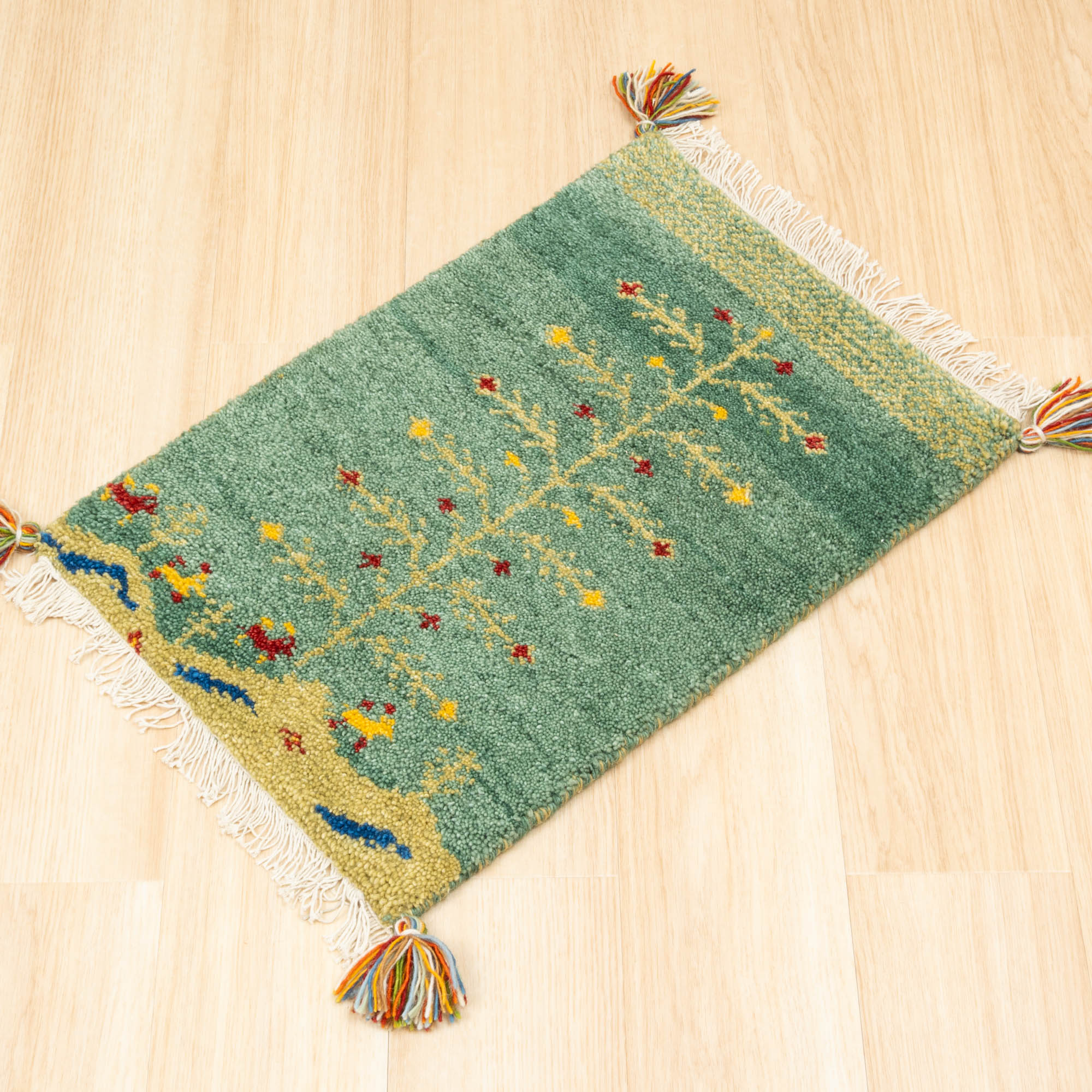 EーBLIND（イージーブラインド） ラグ ギャッベ 40x60cm 高級手結び 秋
