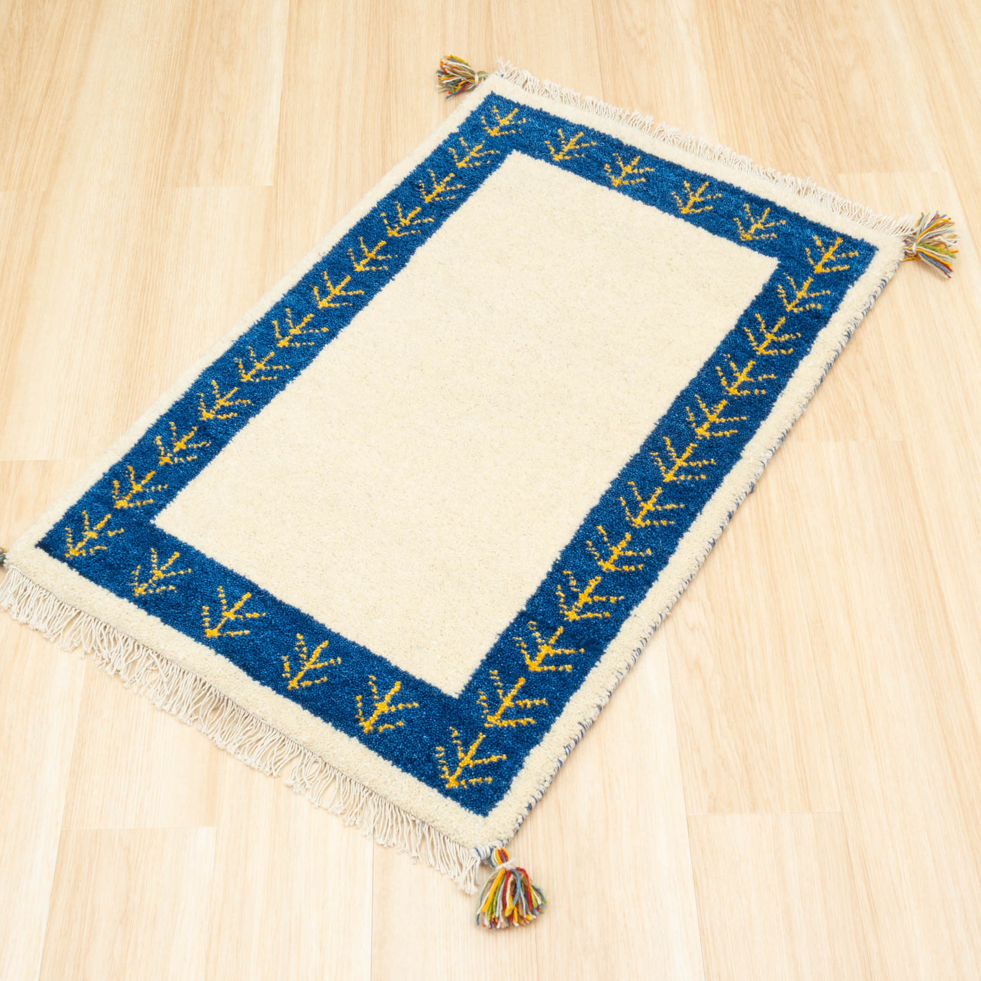 新品 高級手結び絨毯 GABBEH ギャッベ ラグ 40×60cm No.06 【公式通販】