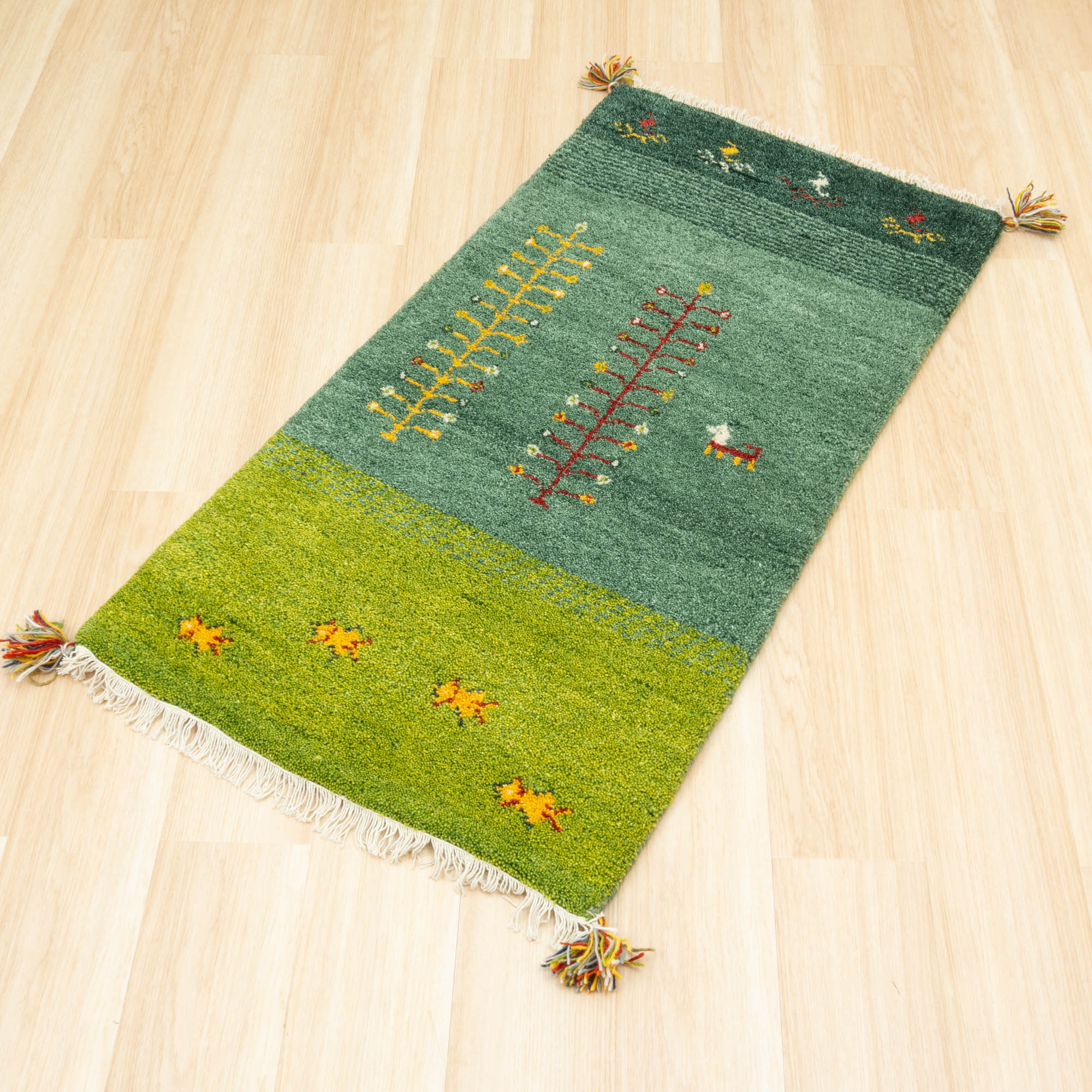 EーBLIND（イージーブラインド） ラグ ギャッベ 60x120cm 高級手結び