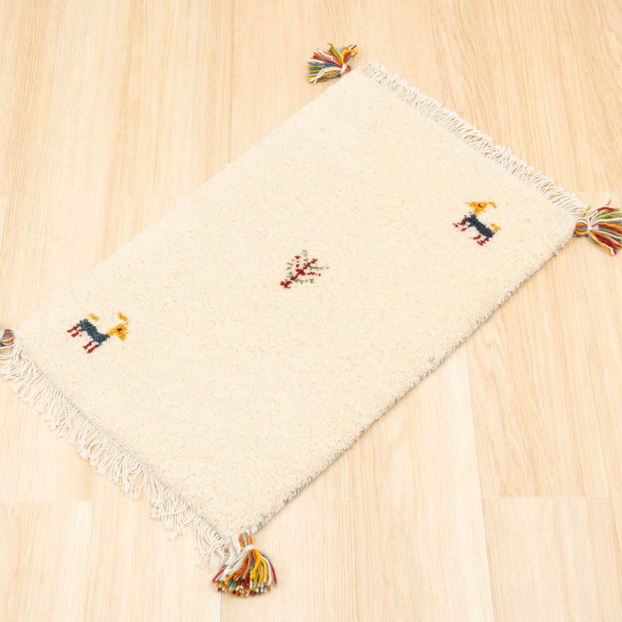 ラグ ギャッベ 40x60cm 高級手結び 秋 冬 快適 ウール ハンドノット GABBEH 座布団 チェアパッド おしゃれ オールシーズン 調湿機能 絨毯 柔らかい 暖かい | EーBLIND | 10
