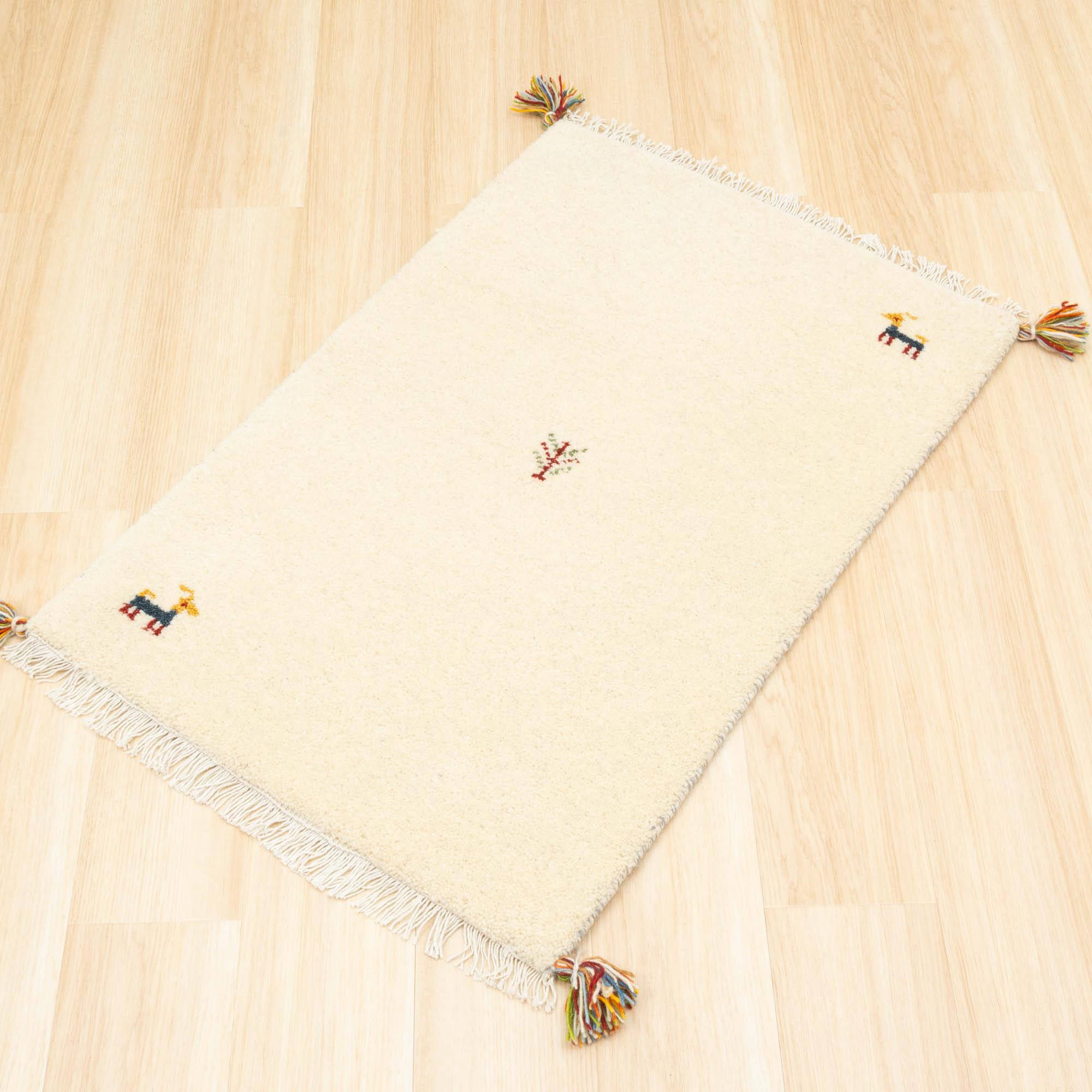 ラグ ギャッベ 60x90 高級手結び 秋 冬 快適 ウール ハンドノット GABBEH 座布団 チェアパッド おしゃれ オールシーズン 調湿機能 絨毯 柔らかい 暖かい | EーBLIND | 08
