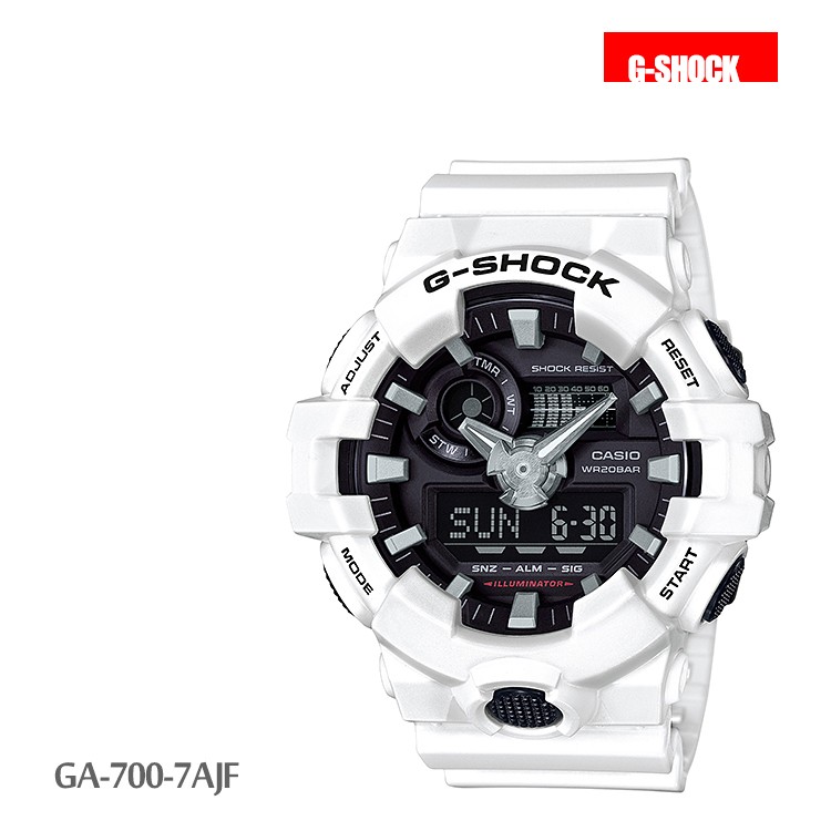 さ*ら様 G-SHOCK　GA-700-7AJF メンズ ホワイト G-SHOCK カシオ CASIO Gショック デジタル アナログ メンズ 腕時計 白