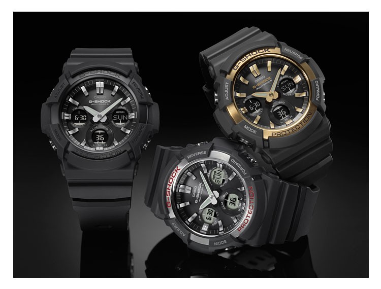 G-SHOCK カシオ CASIO Gショック 電波ソーラー 黒 ブラック GAW-100B