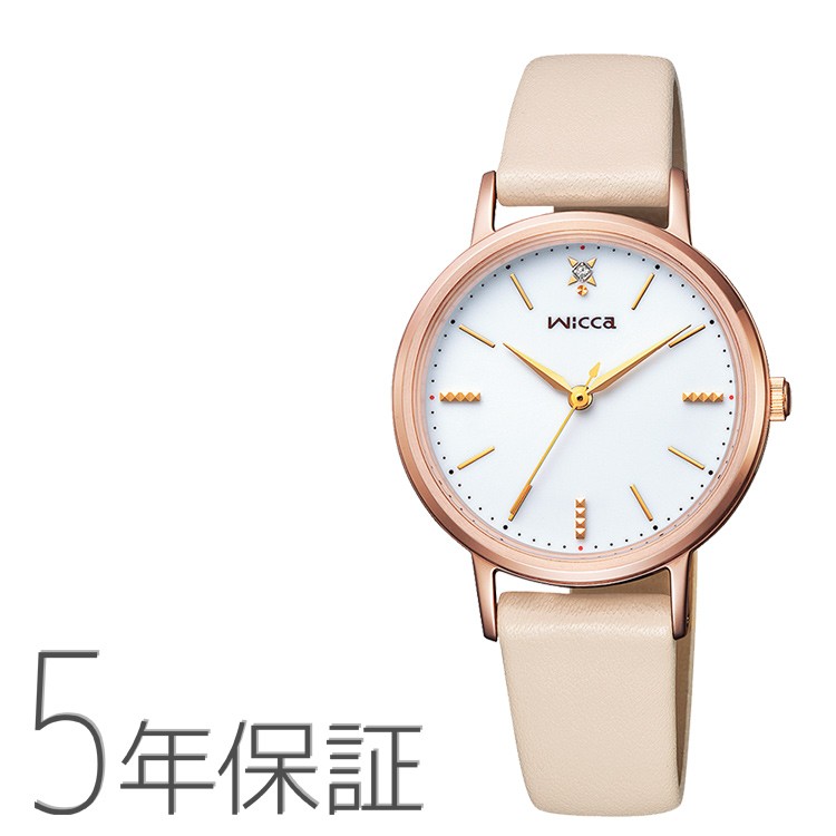 wicca（ウィッカ） KP5-166-10 シチズン CITIZEN ＃ときめくダイヤ 革