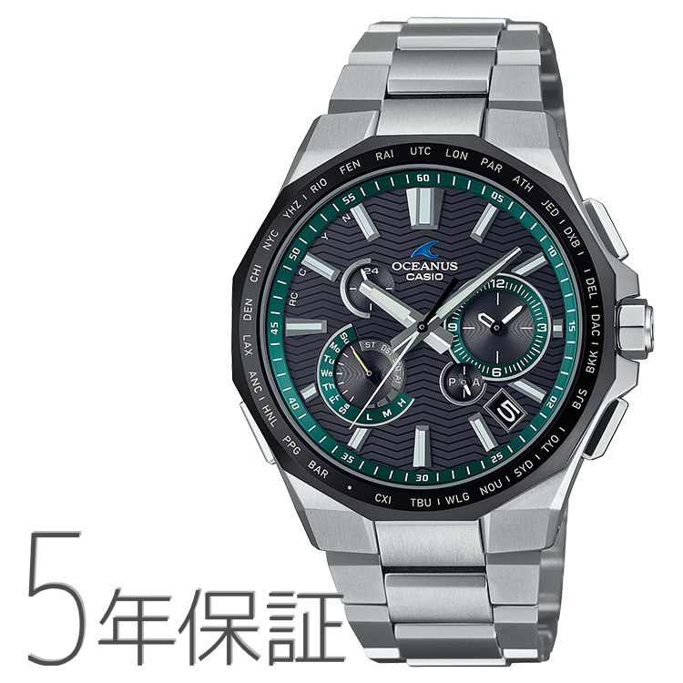OCEANUS オシアナス クラシックライン 電波ソーラー チタンバンド 日本