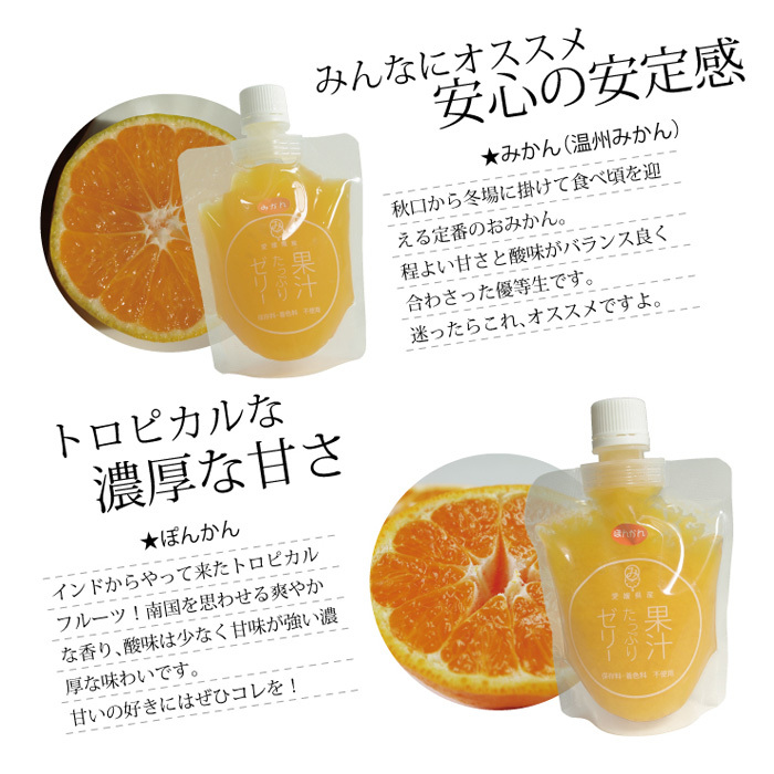有)南四国ファーム 【銘柄おまかせ】果汁たっぷりゼリー詰合せ10
