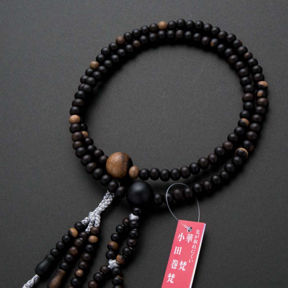 数珠 日蓮宗 男性用 黒柿 1尺 共 華梵天房 京念珠 : 仏壇・仏具 数珠 日蓮宗 男性用 黒柿 1尺 共 華梵天房 京念珠 : 仏壇・仏具