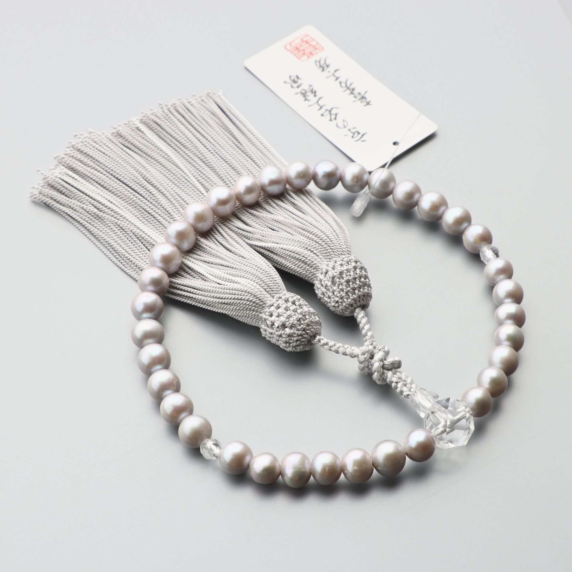 値下げ処分　本真珠、アメジスト数珠 最終処分¥25000→¥19800 値下げ処分本真珠、アメジスト数珠