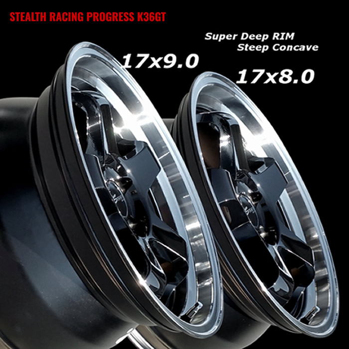 新品ホイール 4本セット商品】ステルスレーシング プログレス K36GT 17