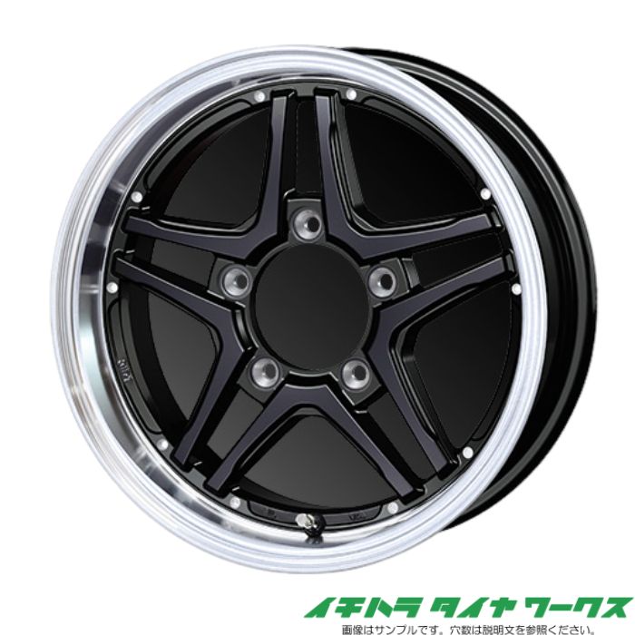 [新品車輪 1本(取り替えっこ 取りつくろう用) ]取り組みアルファ ジェイテック BJ2 16in 5.5J 5H-139.7 グロス黒いこと 法人宛て貨物輸送無料